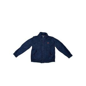 Janie And Jack Zippered Anchor Sweatshirt